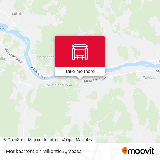 Merikaarrontie / Mikontie A map