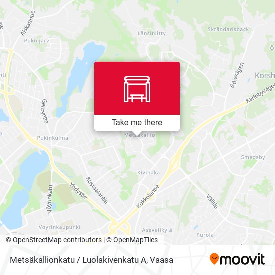 Metsäkallionkatu / Luolakivenkatu A map