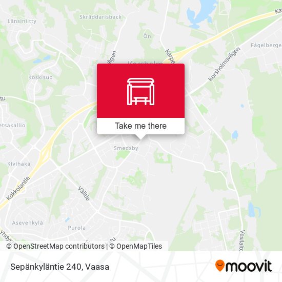 Sepänkyläntie 240 map
