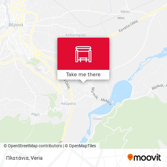 Πλατάνια map