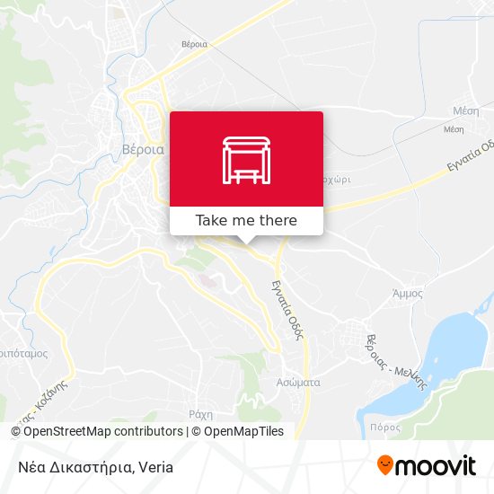 Νέα Δικαστήρια map