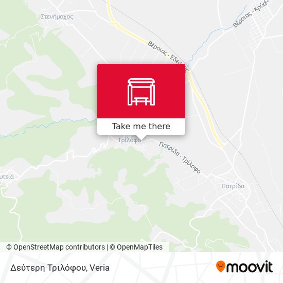 Δεύτερη Τριλόφου map