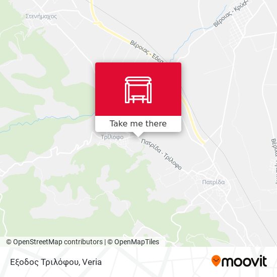Έξοδος Τριλόφου map