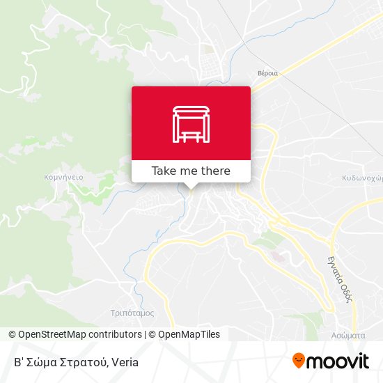 Β' Σώμα Στρατού map