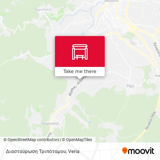 Διασταύρωση Τριπόταμου map