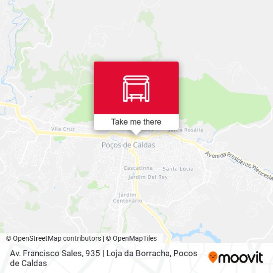 Mapa Av. Francisco Sales, 935 | Loja da Borracha