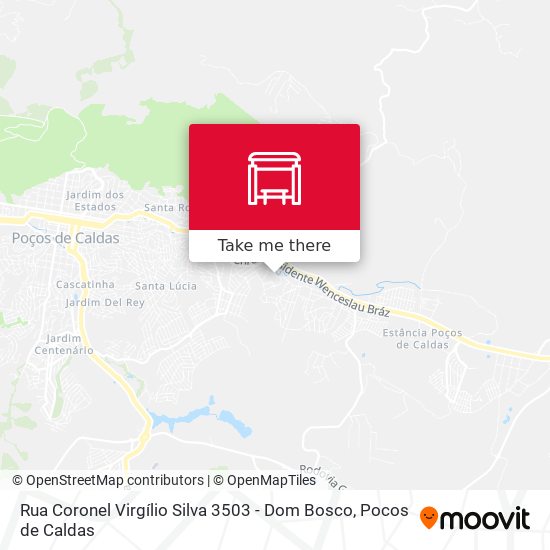 Mapa Rua Coronel Virgílio Silva 3503 - Dom Bosco