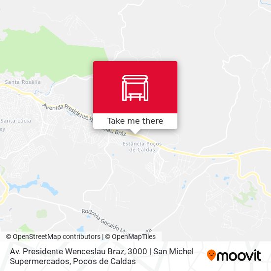 Mapa Av. Presidente Wenceslau Braz, 3000 | San Michel Supermercados