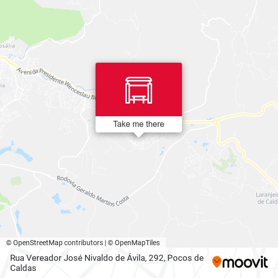 Mapa Rua Vereador José Nivaldo de Ávila, 292