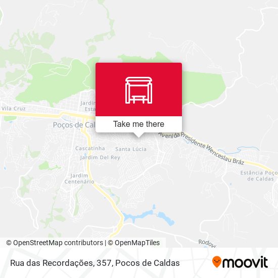 Rua das Recordações, 357 map