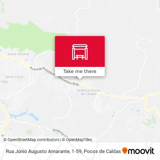 Rua Júnio Augusto Amarante, 1-59 map