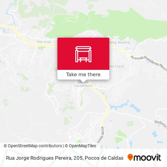 Mapa Rua Jorge Rodrigues Pereira, 205
