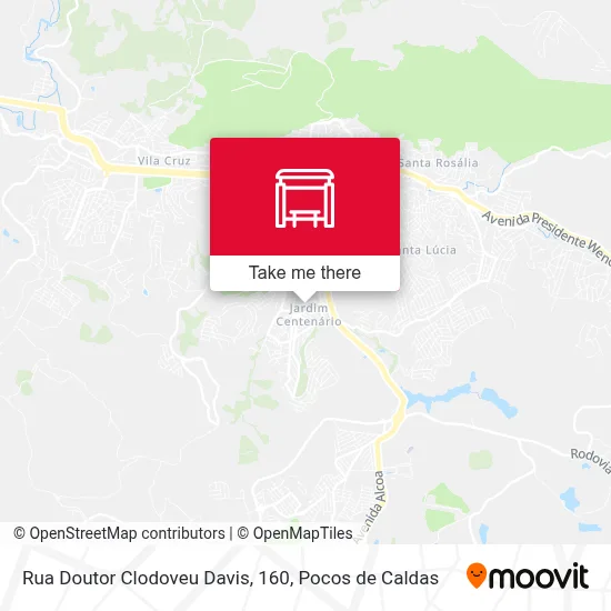 Rua Doutor Clodoveu Davis, 160 map