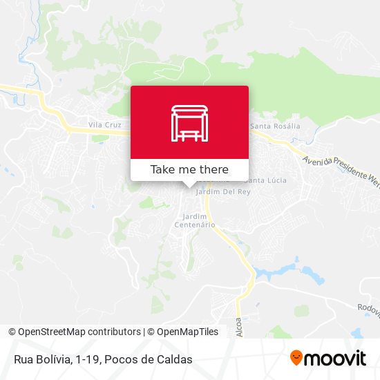 Rua Bolívia, 1-19 map