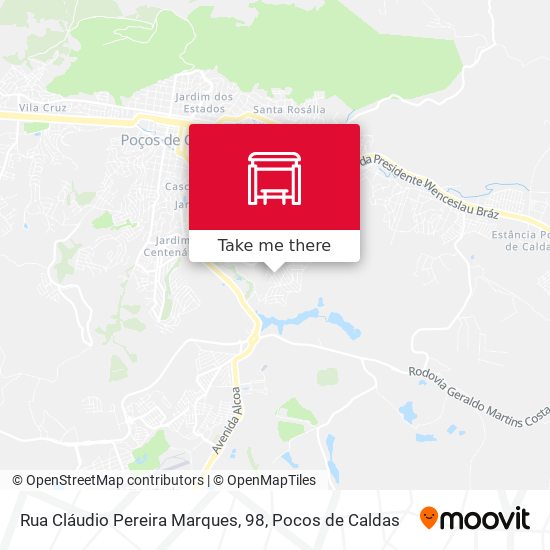 Rua Cláudio Pereira Marques, 98 map