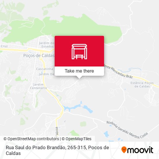 Mapa Rua Saul do Prado Brandão, 265-315