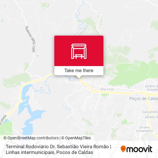 Mapa Terminal Rodoviário Dr. Sebastião Vieira Romão | Linhas intermunicipais