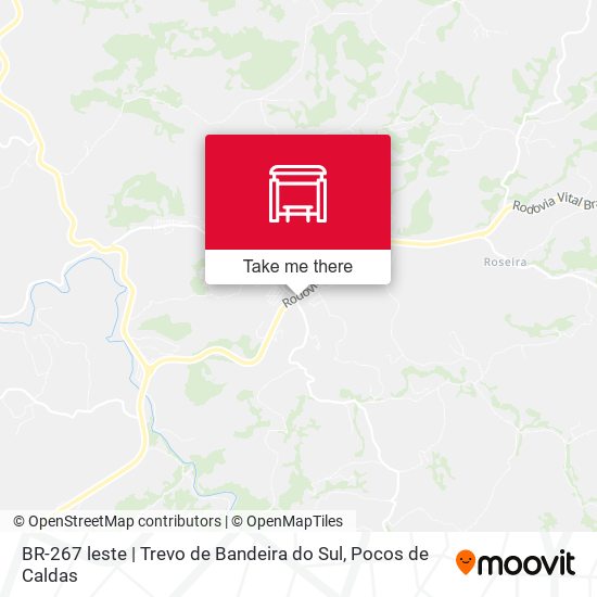 BR-267 leste | Trevo de Bandeira do Sul map