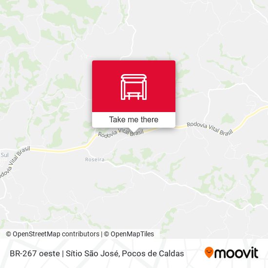 BR-267 oeste | Sítio São José map