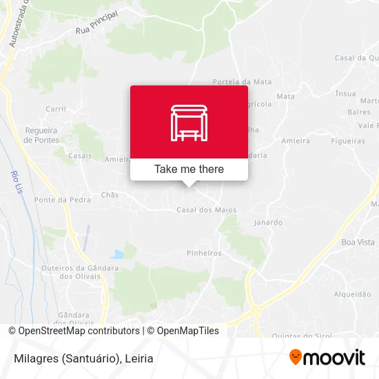 Milagres (Santuário) map