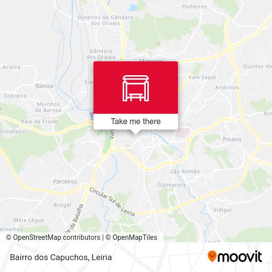 Bairro dos Capuchos mapa