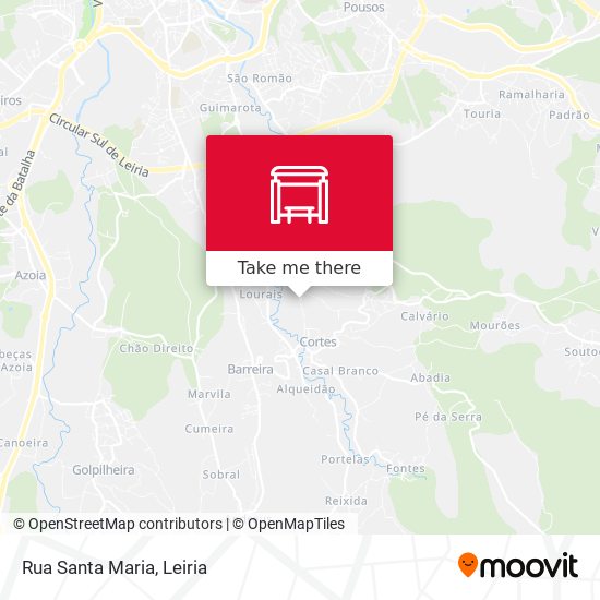 Rua Santa Maria mapa