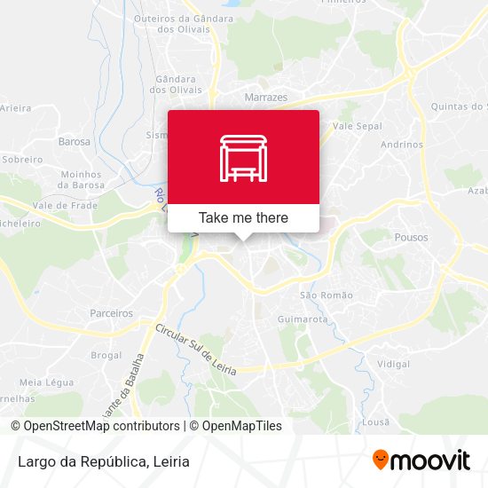 Largo da República mapa
