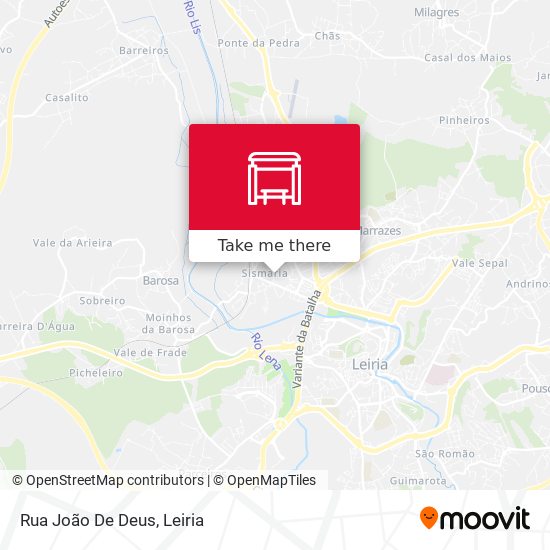 Rua João De Deus map