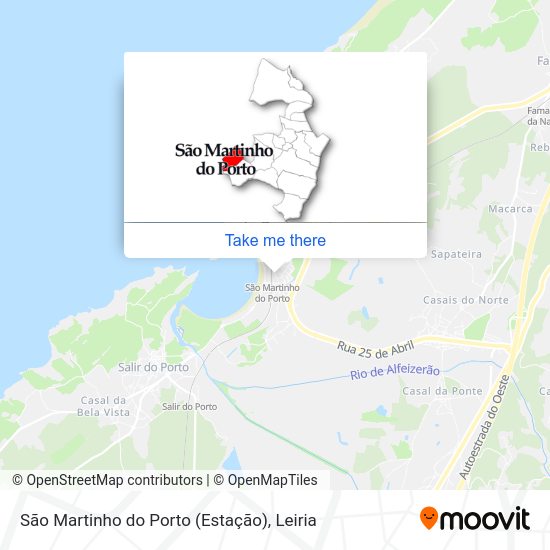 São Martinho do Porto (Estação) map
