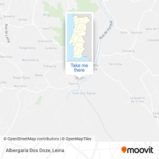 Albergaria Dos Doze map