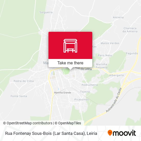 Rua Fontenay Sous-Bois (Lar Santa Casa) mapa