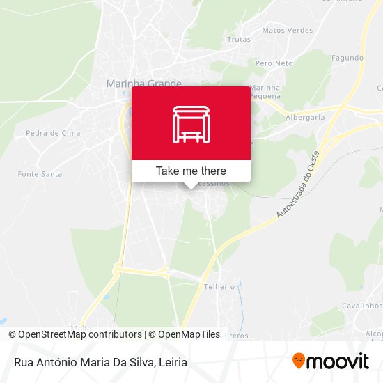 Rua António Maria Da Silva mapa