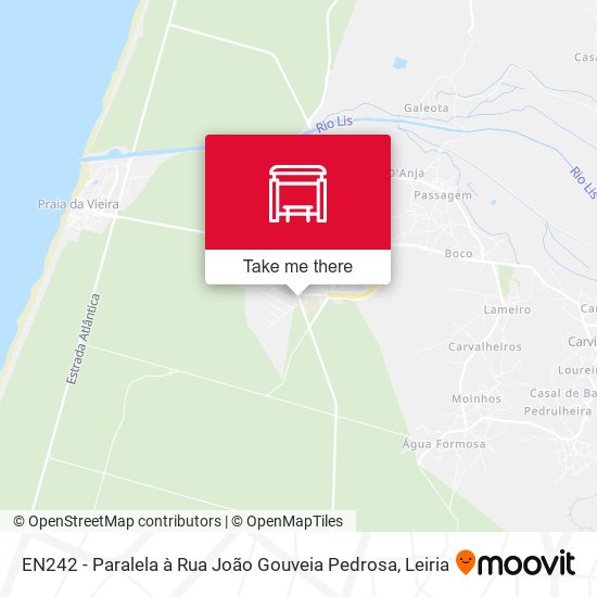 EN242 - Paralela à Rua João Gouveia Pedrosa mapa