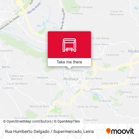 Rua Humberto Delgado / Supermercado map