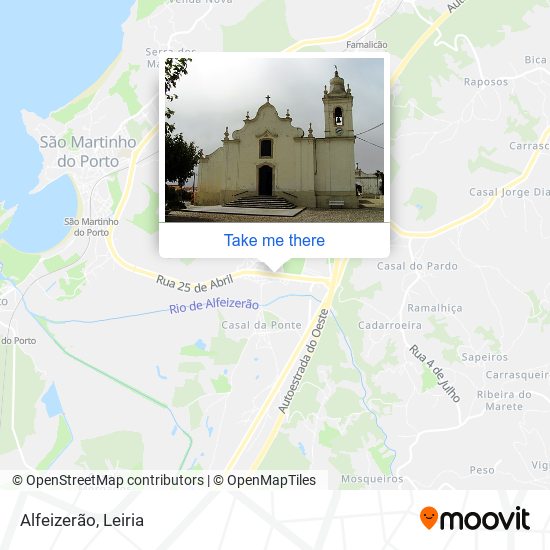 Alfeizerão mapa