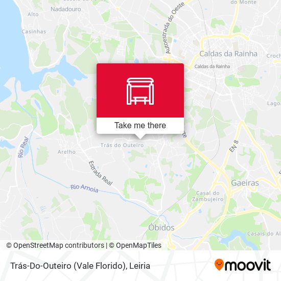 Trás-Do-Outeiro (Vale Florido) mapa
