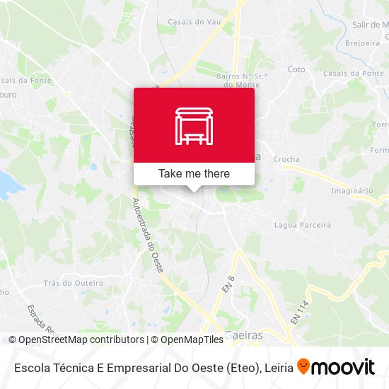 Escola Técnica E Empresarial Do Oeste (Eteo) map