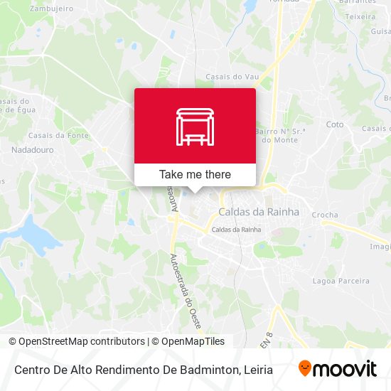 Centro De Alto Rendimento De Badminton map