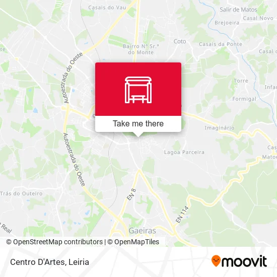 Centro D'Artes map