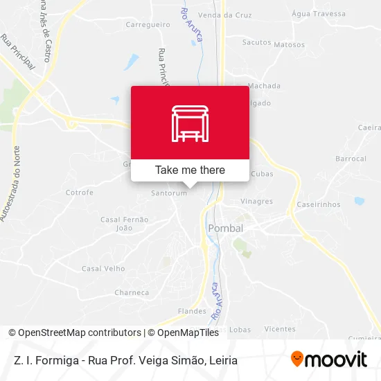 Z. I. Formiga - Rua Prof. Veiga Simão map