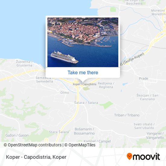 Koper - Capodistria map