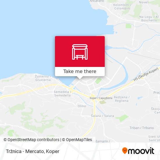 Tržnica - Mercato map