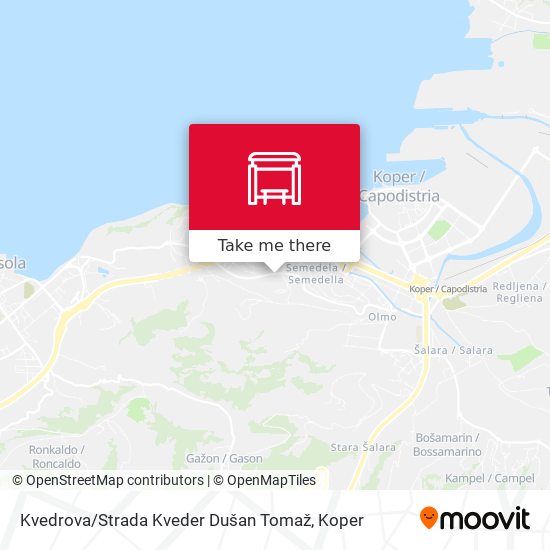 Kvedrova / Strada Kveder Dušan Tomaž map