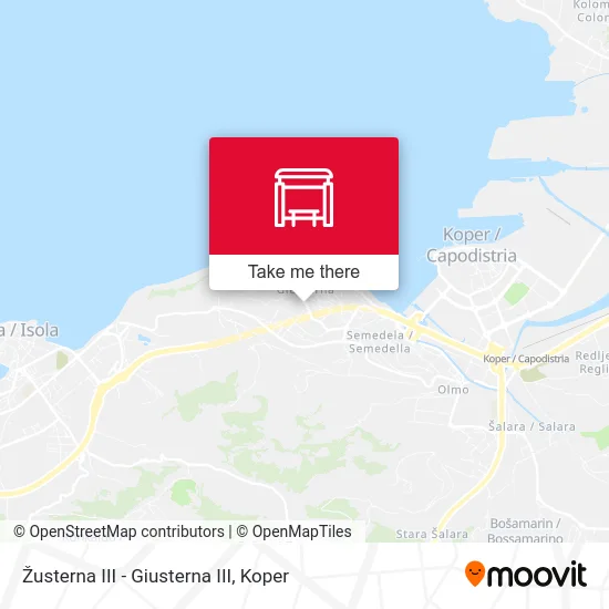 Žusterna III - Giusterna III map