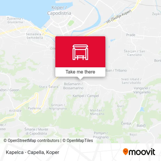 Kapelca - Capella map
