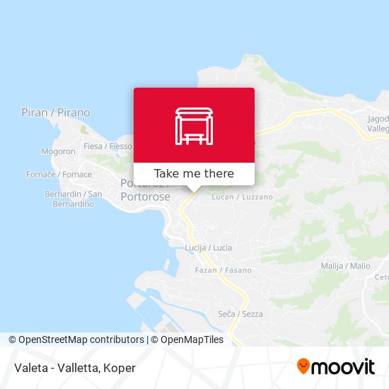 Valeta - Valletta map