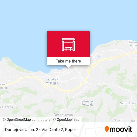 Dantejeva Ulica, 2 - Via Dante 2 map