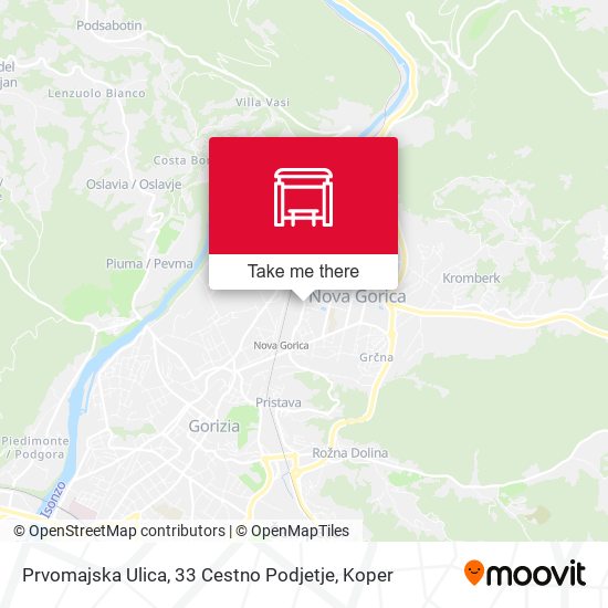 Prvomajska Ulica, 33  Cestno Podjetje map