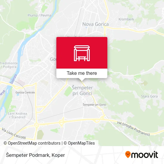 Šempeter Podmark map