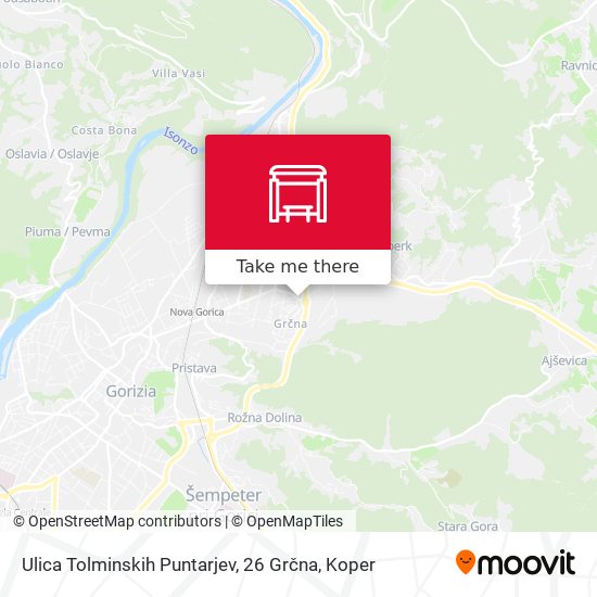 Ulica Tolminskih Puntarjev, 26  Grčna map